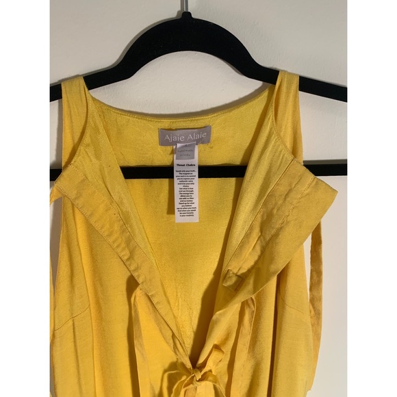 AJAIE ALAIE MCI YELLOW SOL DRESS - Picture 6 of 7